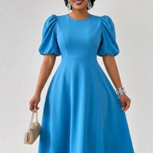 Azure Grace Flare Dress