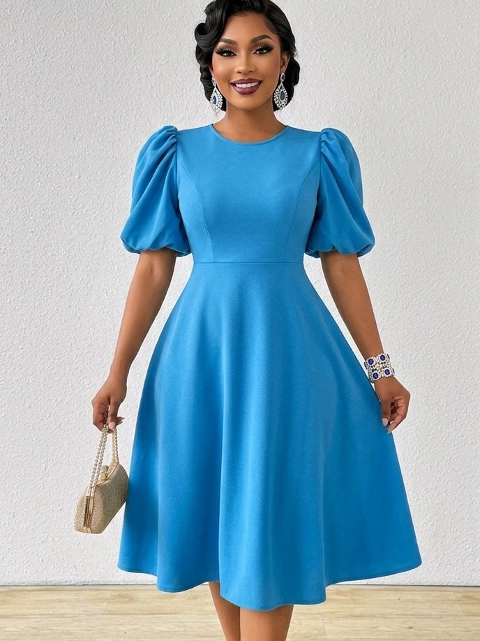 mini blue dress