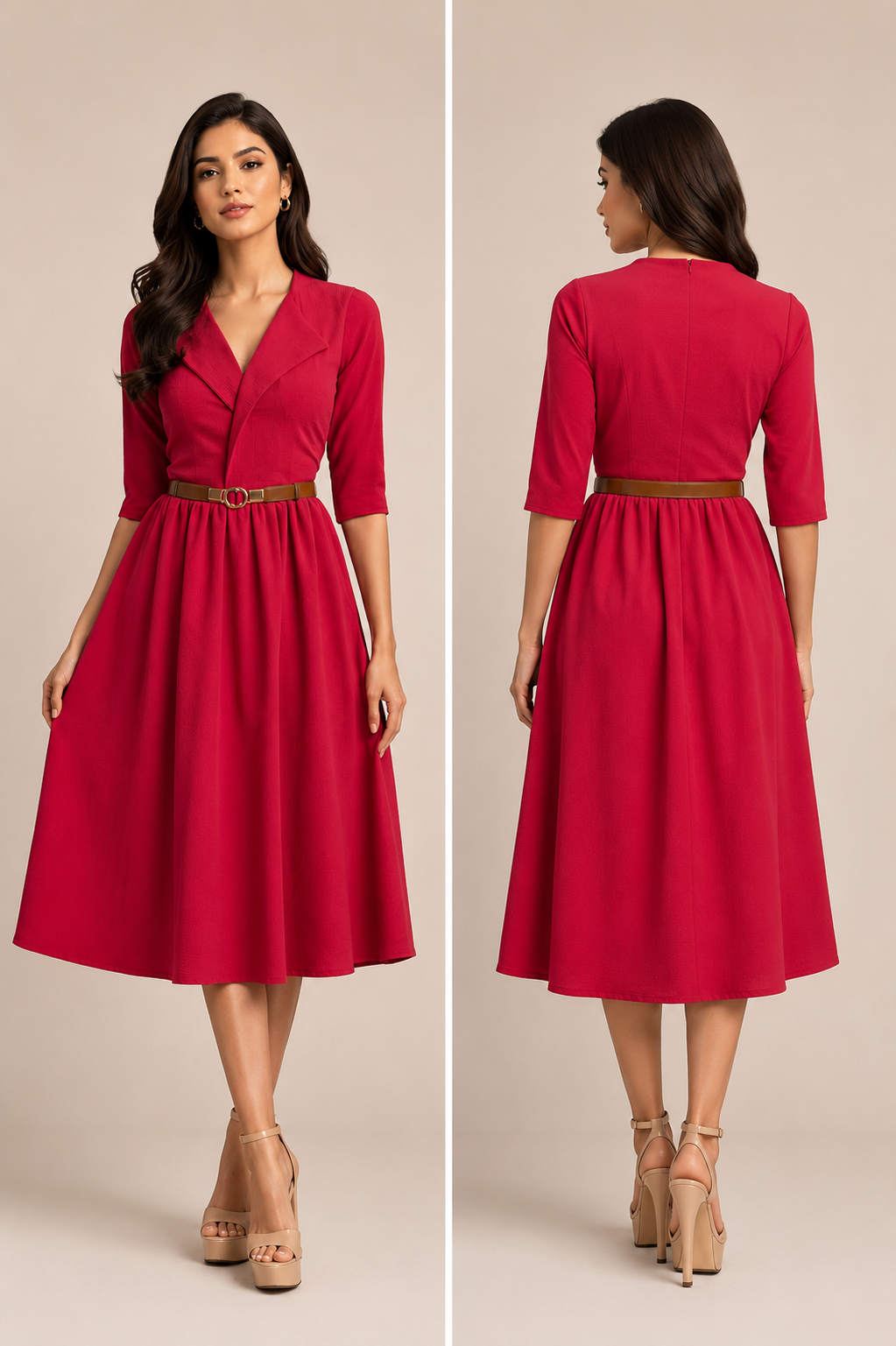 red dress